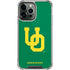 University of Oregon UO on Green iPhone 13 Pro Max Clear Case